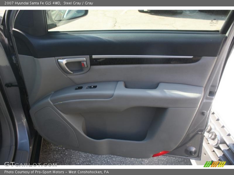 Steel Gray / Gray 2007 Hyundai Santa Fe GLS 4WD
