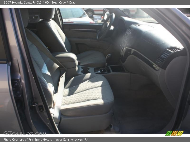 Steel Gray / Gray 2007 Hyundai Santa Fe GLS 4WD