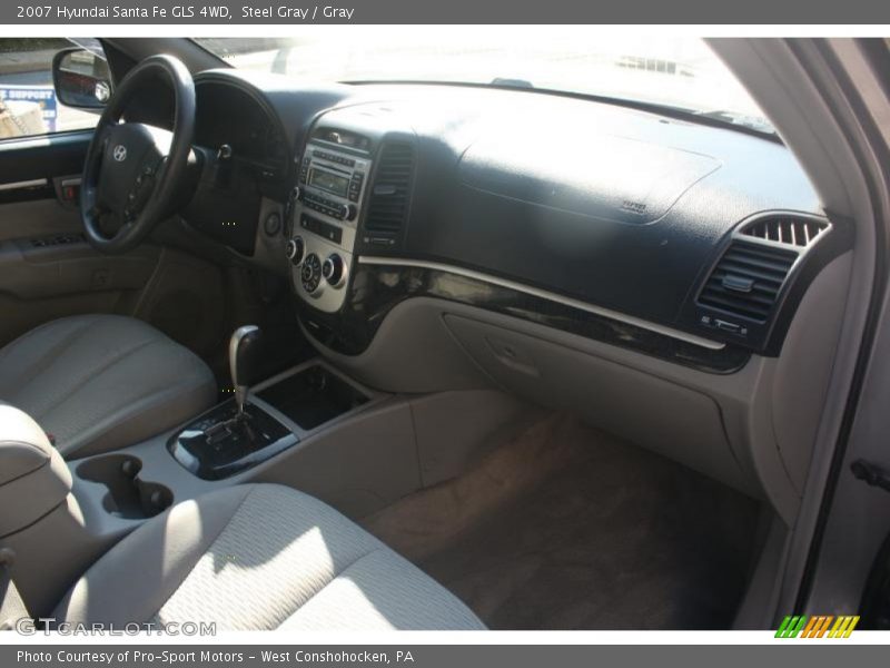 Steel Gray / Gray 2007 Hyundai Santa Fe GLS 4WD