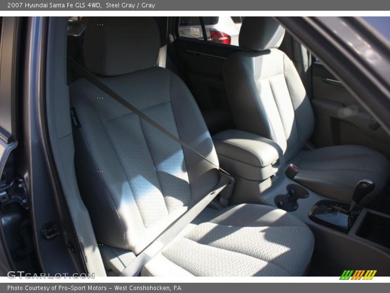 Steel Gray / Gray 2007 Hyundai Santa Fe GLS 4WD