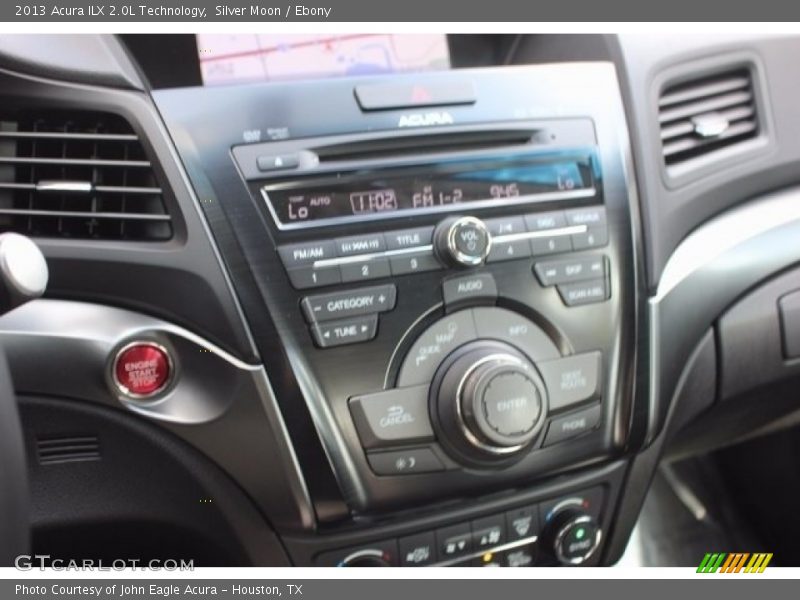 Silver Moon / Ebony 2013 Acura ILX 2.0L Technology