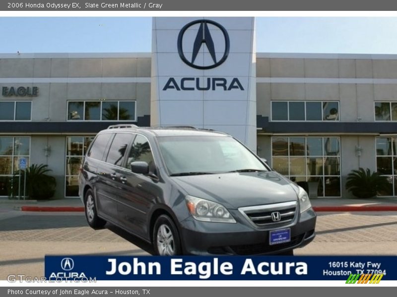 Slate Green Metallic / Gray 2006 Honda Odyssey EX