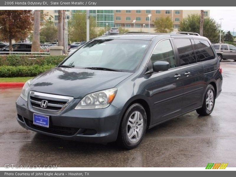 Slate Green Metallic / Gray 2006 Honda Odyssey EX