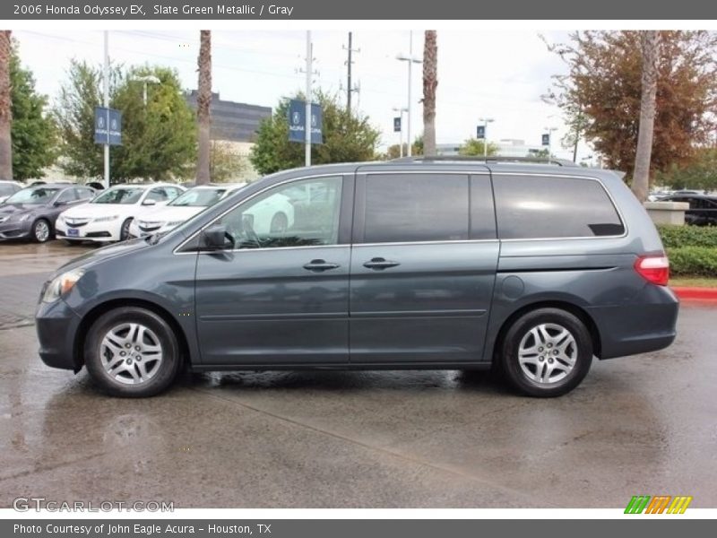 Slate Green Metallic / Gray 2006 Honda Odyssey EX