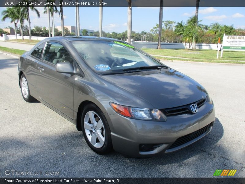Galaxy Gray Metallic / Gray 2006 Honda Civic EX Coupe