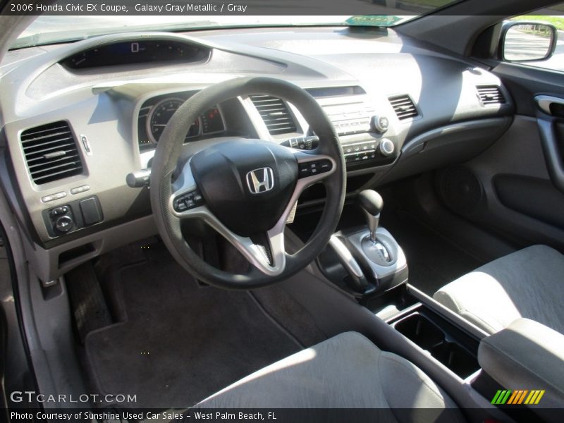 Galaxy Gray Metallic / Gray 2006 Honda Civic EX Coupe