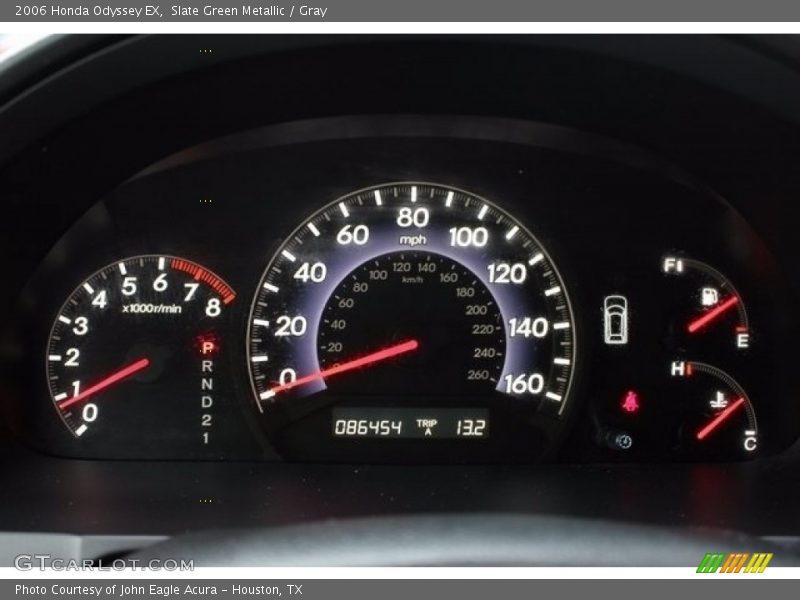 Slate Green Metallic / Gray 2006 Honda Odyssey EX
