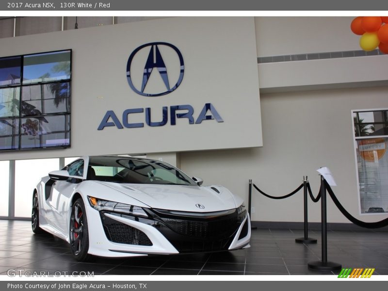 130R White / Red 2017 Acura NSX