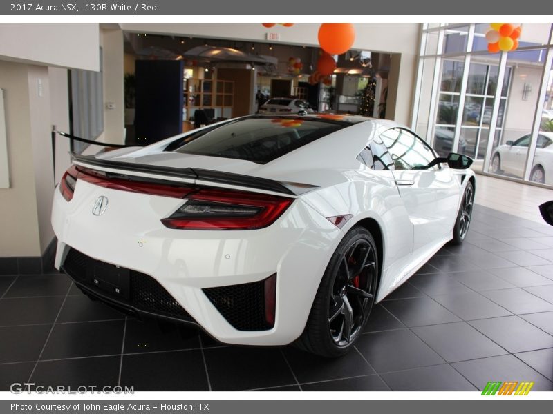 130R White / Red 2017 Acura NSX
