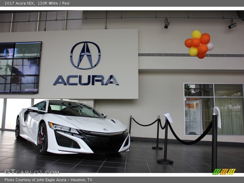 130R White / Red 2017 Acura NSX