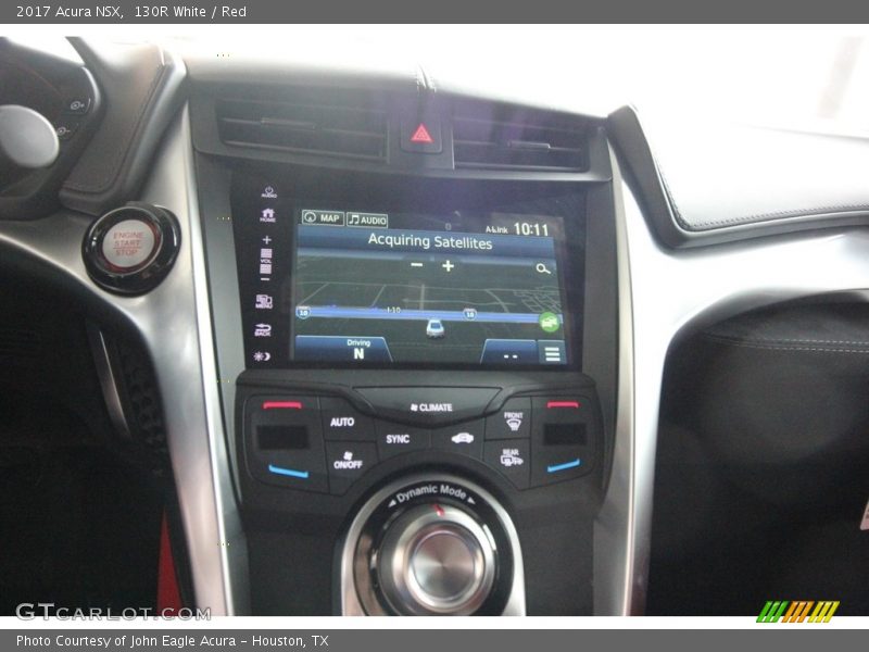 Controls of 2017 NSX 