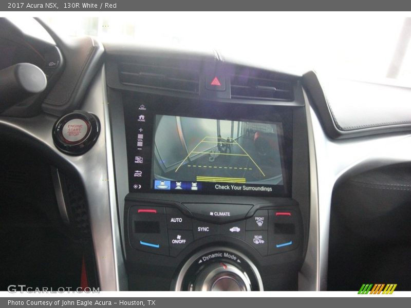 Controls of 2017 NSX 
