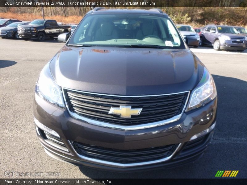 Tungsten Metallic / Dark Titanium/Light Titanium 2017 Chevrolet Traverse LS AWD