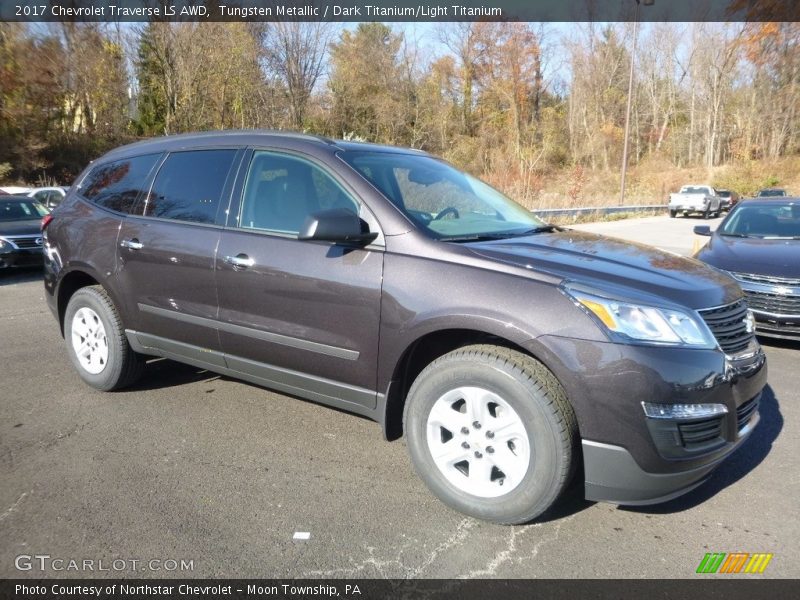 Tungsten Metallic / Dark Titanium/Light Titanium 2017 Chevrolet Traverse LS AWD