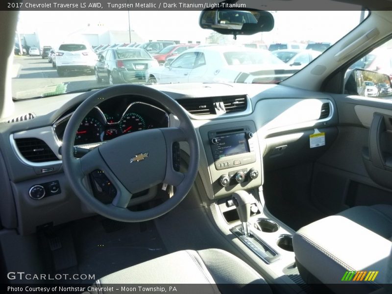 Tungsten Metallic / Dark Titanium/Light Titanium 2017 Chevrolet Traverse LS AWD