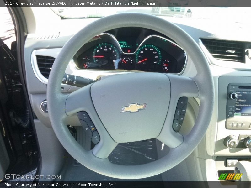 Tungsten Metallic / Dark Titanium/Light Titanium 2017 Chevrolet Traverse LS AWD