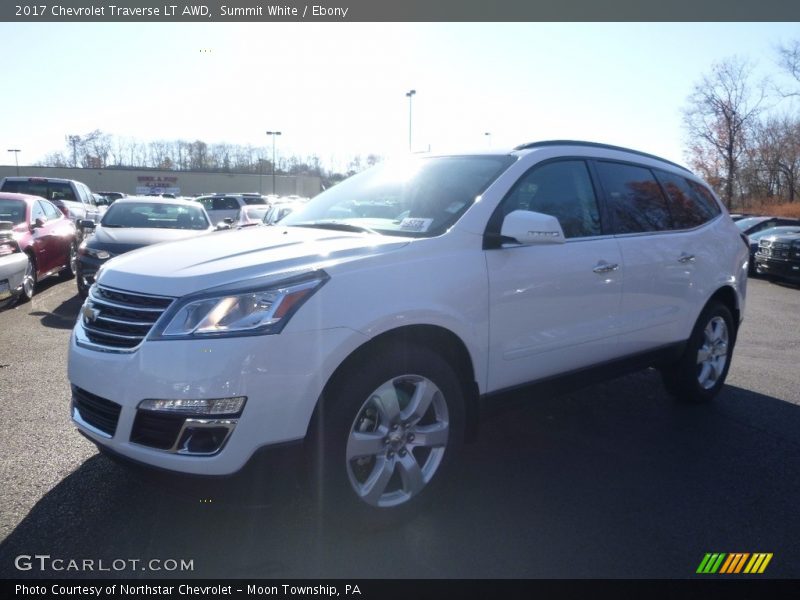 Summit White / Ebony 2017 Chevrolet Traverse LT AWD