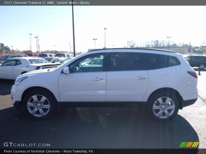 Summit White / Ebony 2017 Chevrolet Traverse LT AWD