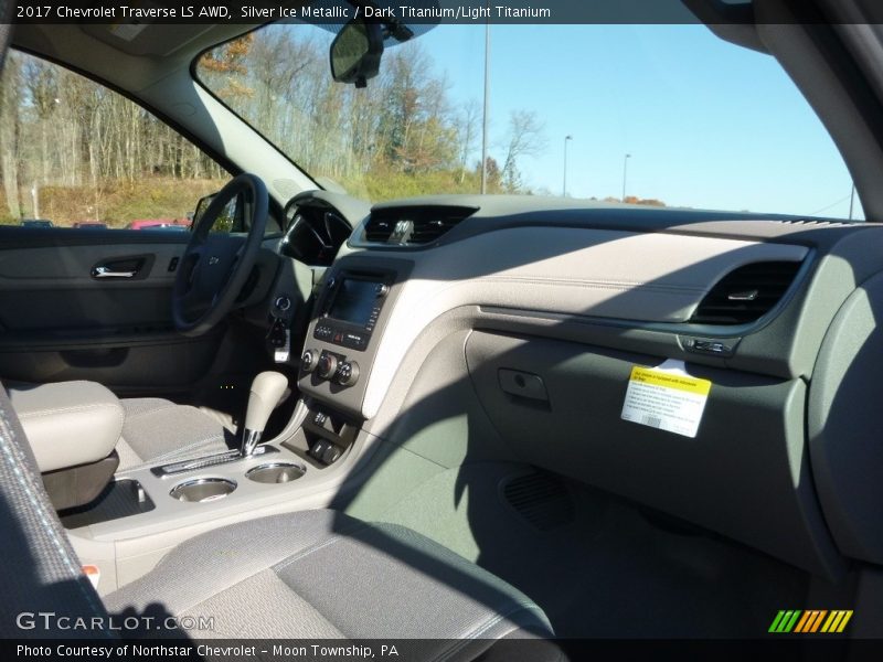 Silver Ice Metallic / Dark Titanium/Light Titanium 2017 Chevrolet Traverse LS AWD