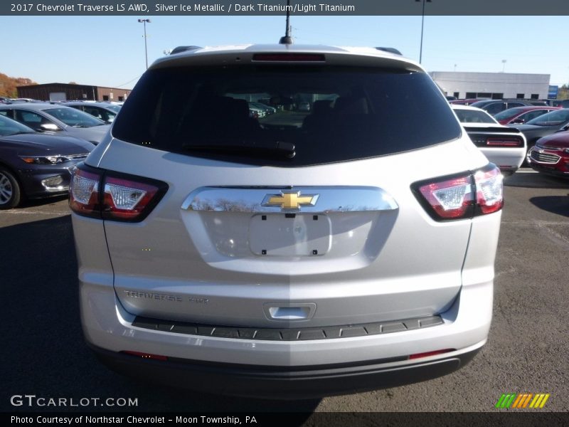 Silver Ice Metallic / Dark Titanium/Light Titanium 2017 Chevrolet Traverse LS AWD