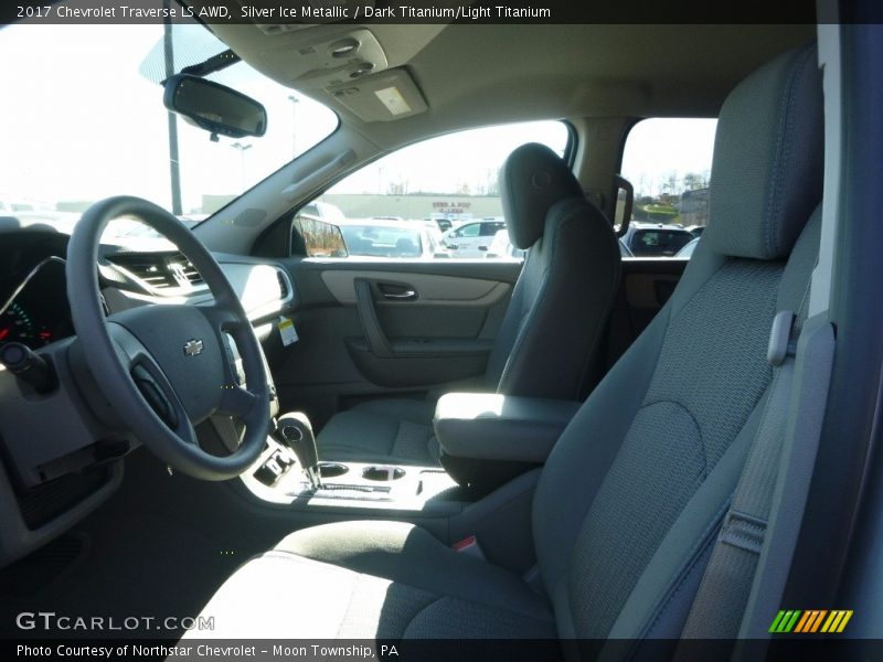 Silver Ice Metallic / Dark Titanium/Light Titanium 2017 Chevrolet Traverse LS AWD