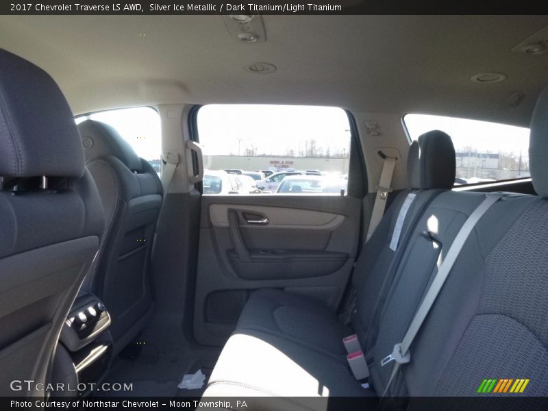 Silver Ice Metallic / Dark Titanium/Light Titanium 2017 Chevrolet Traverse LS AWD