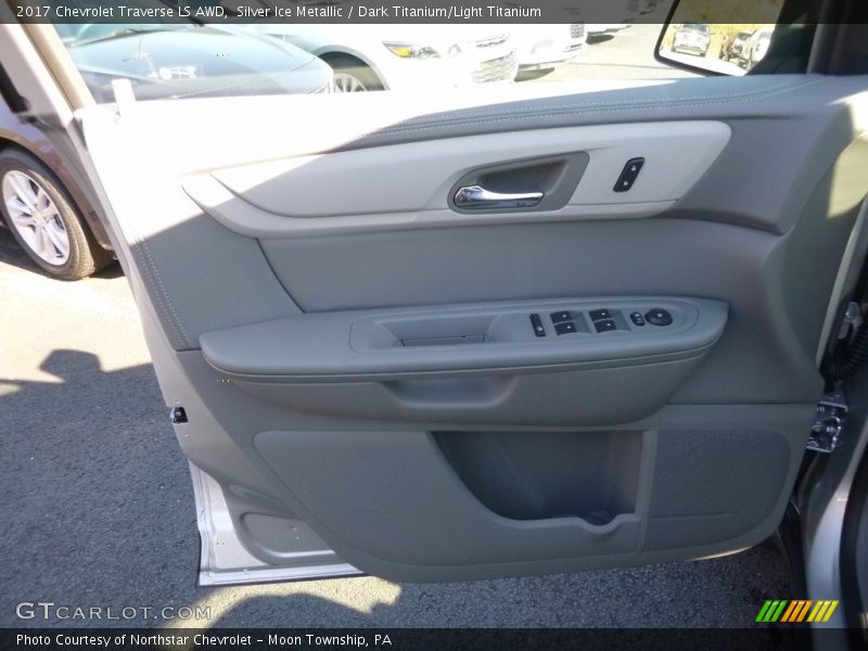 Silver Ice Metallic / Dark Titanium/Light Titanium 2017 Chevrolet Traverse LS AWD