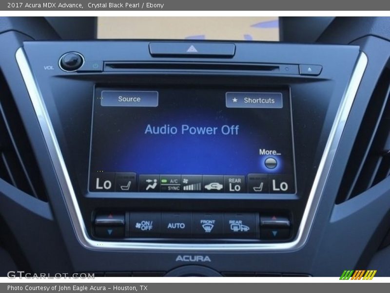 Controls of 2017 MDX Advance