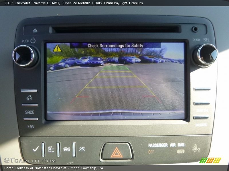 Silver Ice Metallic / Dark Titanium/Light Titanium 2017 Chevrolet Traverse LS AWD