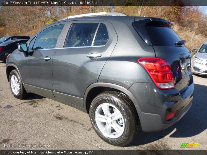 Nightfall Gray Metallic / Jet Black 2017 Chevrolet Trax LT AWD