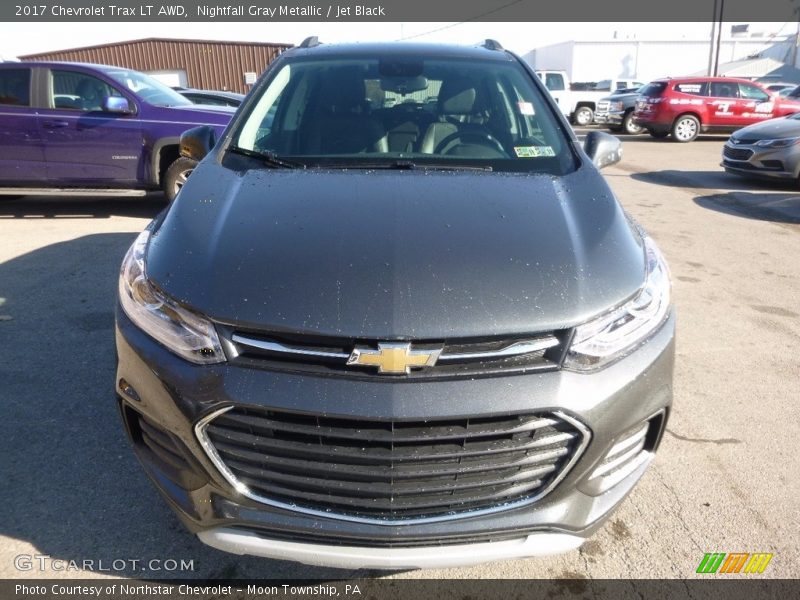 Nightfall Gray Metallic / Jet Black 2017 Chevrolet Trax LT AWD