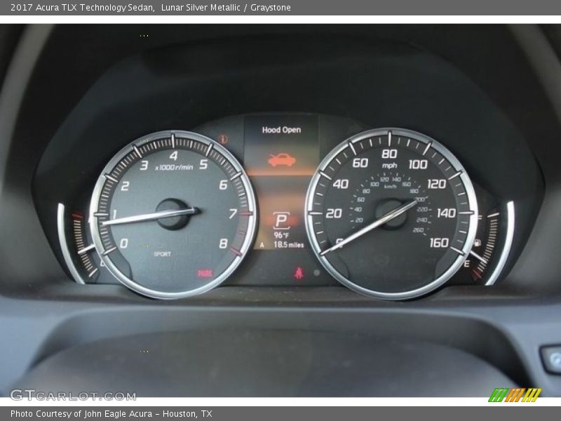 Lunar Silver Metallic / Graystone 2017 Acura TLX Technology Sedan