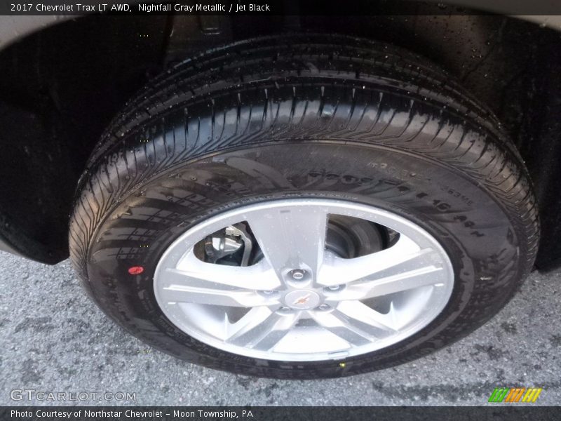 Nightfall Gray Metallic / Jet Black 2017 Chevrolet Trax LT AWD