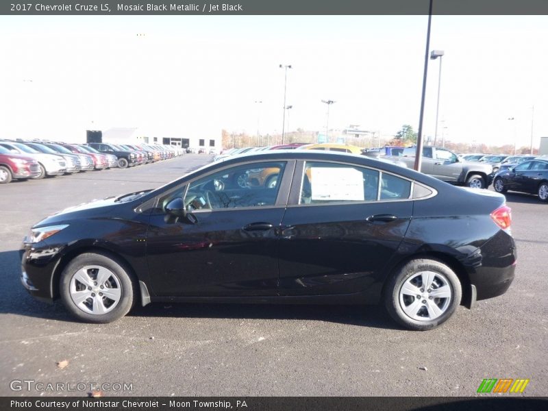 Mosaic Black Metallic / Jet Black 2017 Chevrolet Cruze LS