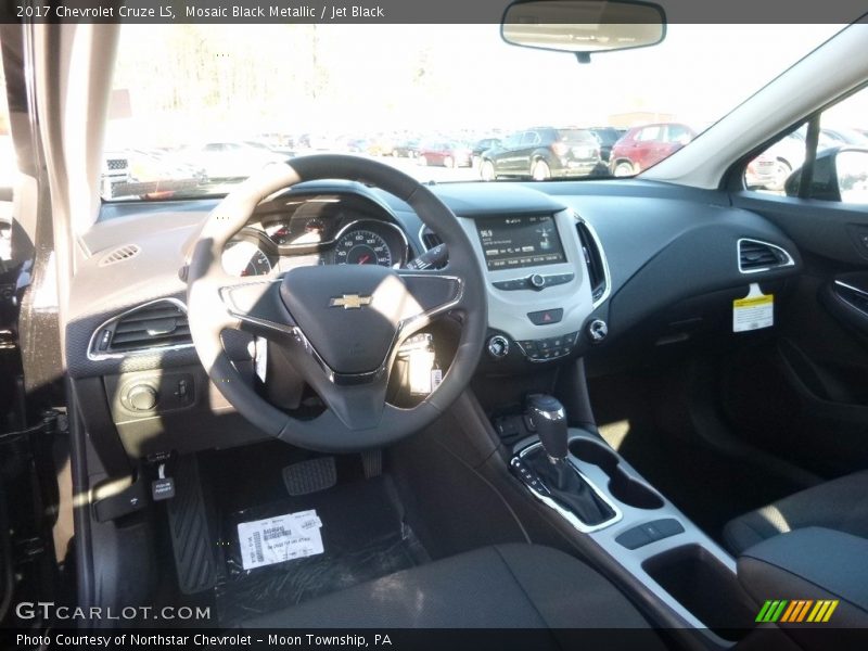 Mosaic Black Metallic / Jet Black 2017 Chevrolet Cruze LS