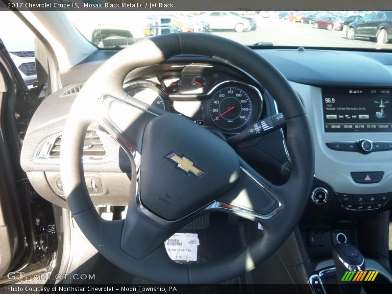 Mosaic Black Metallic / Jet Black 2017 Chevrolet Cruze LS