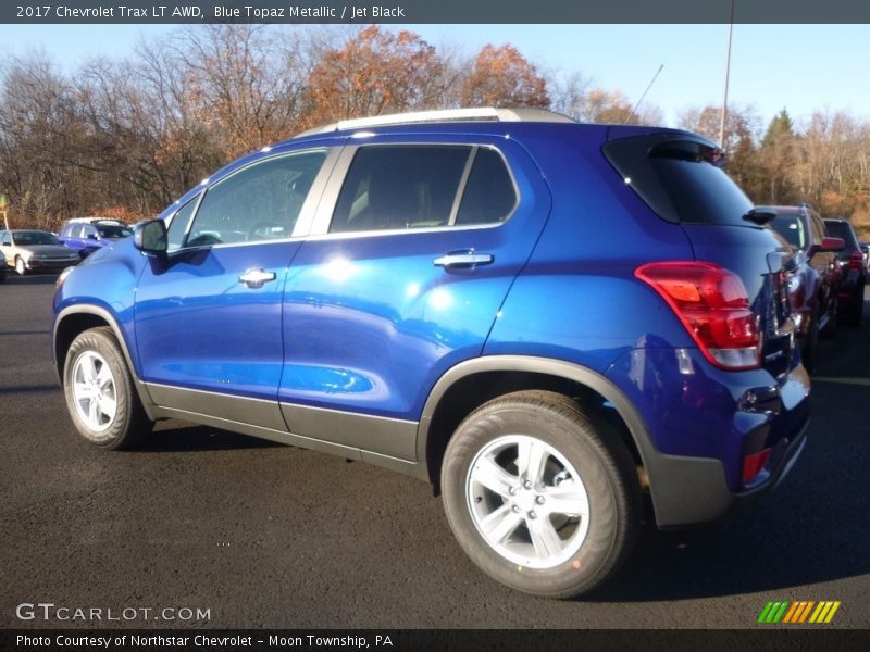 Blue Topaz Metallic / Jet Black 2017 Chevrolet Trax LT AWD