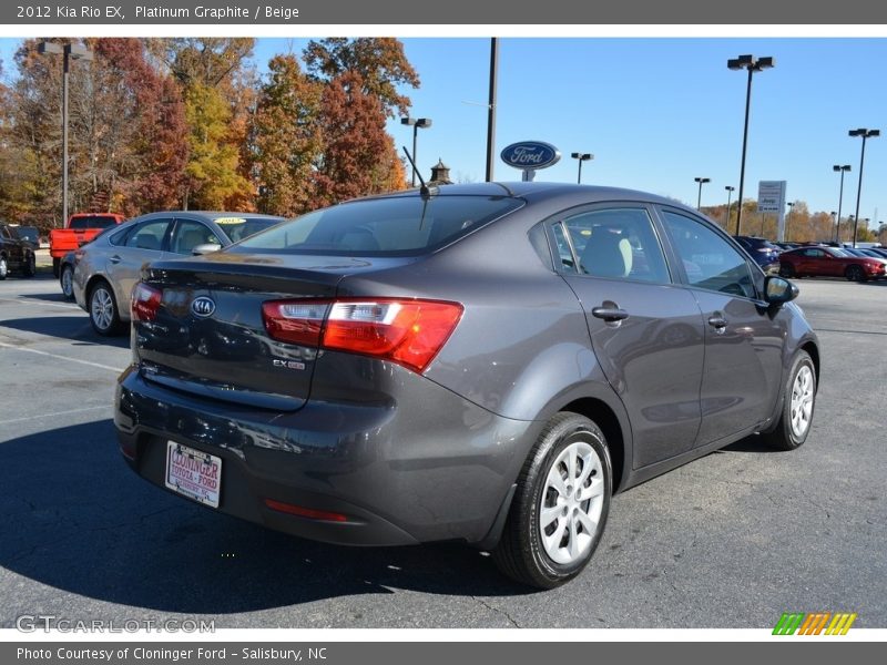 Platinum Graphite / Beige 2012 Kia Rio EX