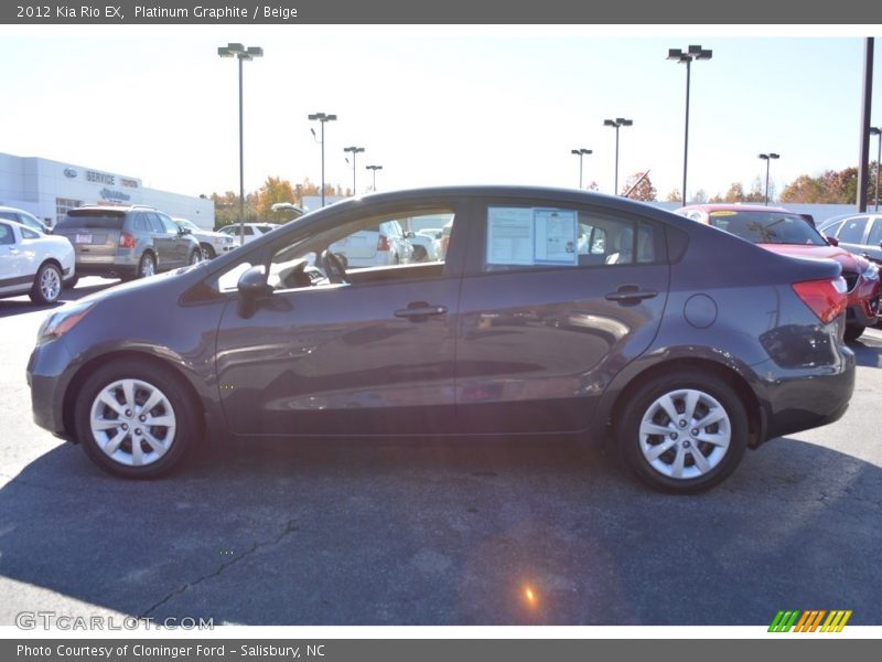 Platinum Graphite / Beige 2012 Kia Rio EX