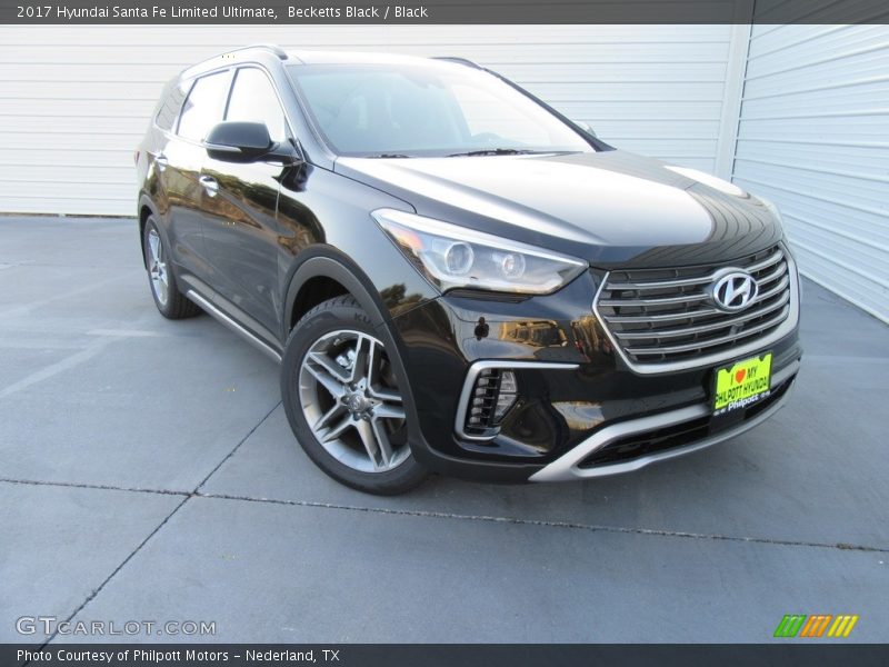 Becketts Black / Black 2017 Hyundai Santa Fe Limited Ultimate