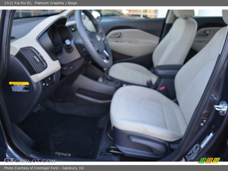 Platinum Graphite / Beige 2012 Kia Rio EX