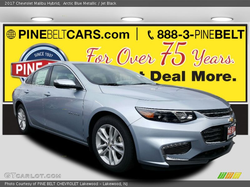 Arctic Blue Metallic / Jet Black 2017 Chevrolet Malibu Hybrid