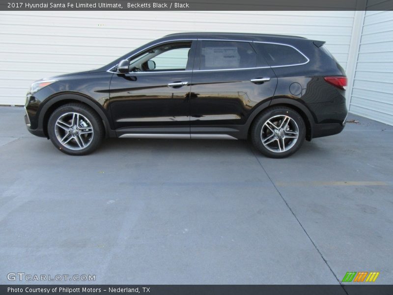 Becketts Black / Black 2017 Hyundai Santa Fe Limited Ultimate