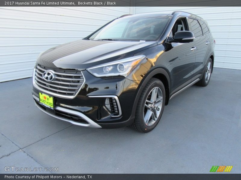 Becketts Black / Black 2017 Hyundai Santa Fe Limited Ultimate
