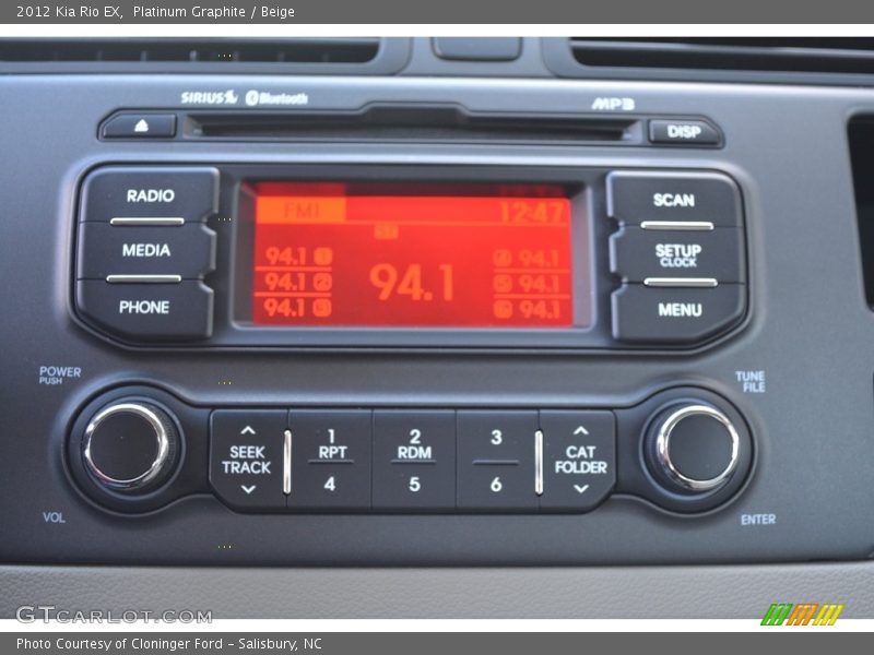 Platinum Graphite / Beige 2012 Kia Rio EX