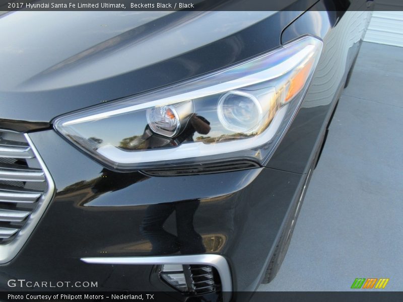 Becketts Black / Black 2017 Hyundai Santa Fe Limited Ultimate