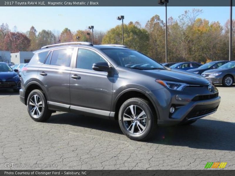 Magnetic Gray Metallic / Black 2017 Toyota RAV4 XLE