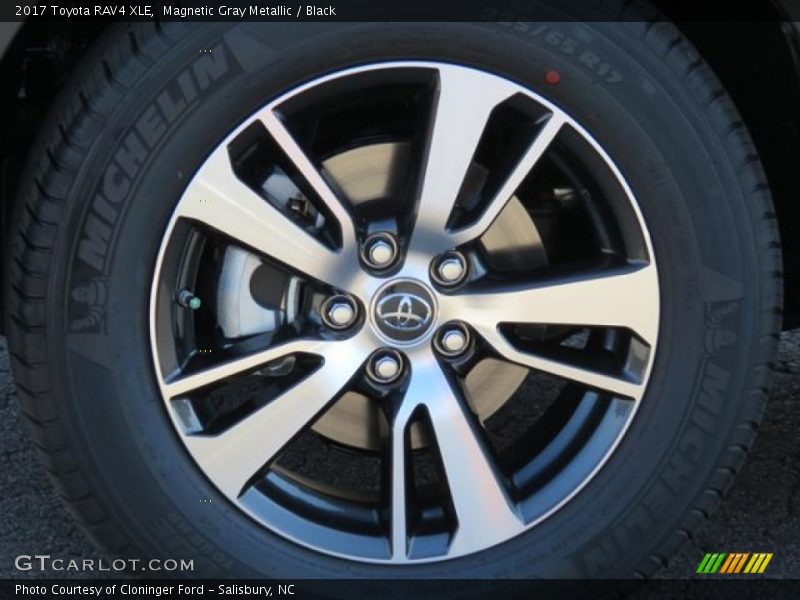 Magnetic Gray Metallic / Black 2017 Toyota RAV4 XLE