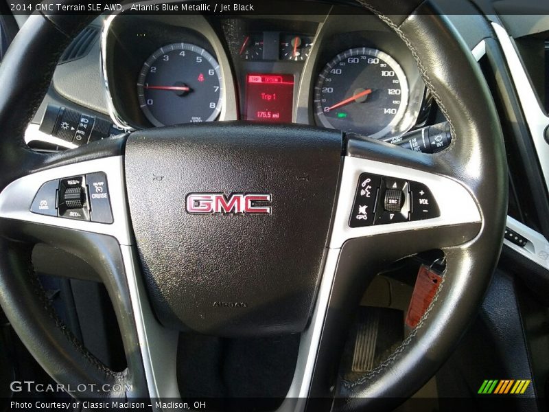 Atlantis Blue Metallic / Jet Black 2014 GMC Terrain SLE AWD