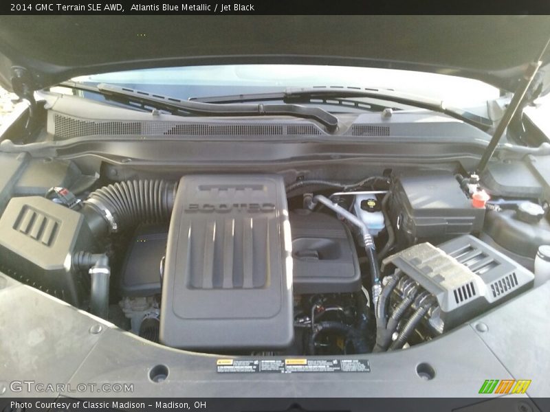 Atlantis Blue Metallic / Jet Black 2014 GMC Terrain SLE AWD